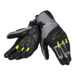Pathway motorcycle gloves Black/Grey/Yellow Fluo