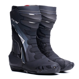 S-TR1 women's motorcycle boot Black/white/pearl