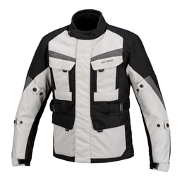 Adventure Waterproof Motorcycle Jacket Black/Ice/Grey