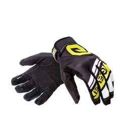 X-Legend motocross glove Black/White/Yellow Fluo